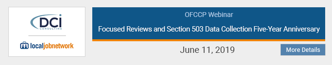 Focused Reviews and Section 503 Data Collection Five Year Anniversary