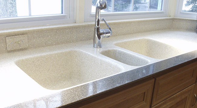 Solid Surface Countertops With Integral Sinks