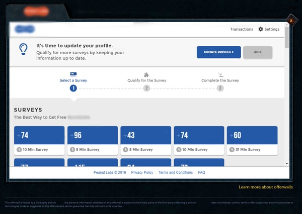 peanutlabs + censored interface-1