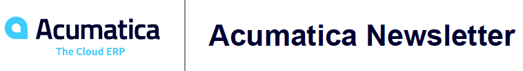 acumatica Newsletter