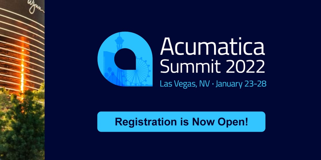 Acumatica Summit 2022 Registration Now Open
