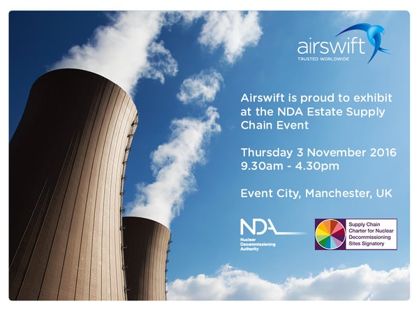Airswift exhibit at Nuclear Decommissioning Authority event in UK