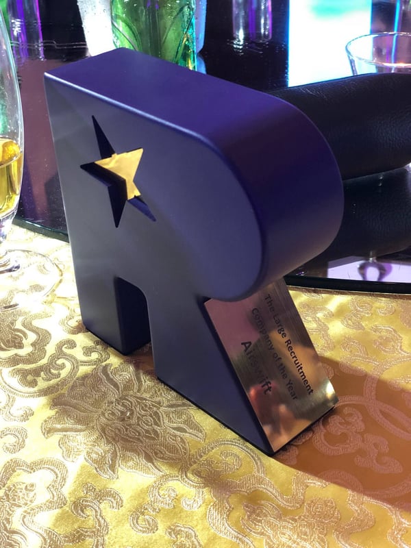 Airswift awarded Large Recruitment Company of the Year at RecruitME awards