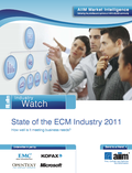 2011 State of the ECM Industry Report by AIIM