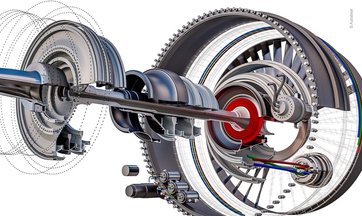 3D-Zeichnung aus Autodesk AutoCAD