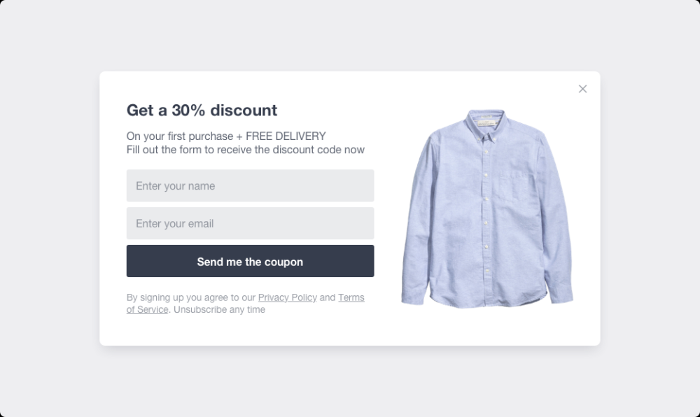 Email Signups Coupon Strategy