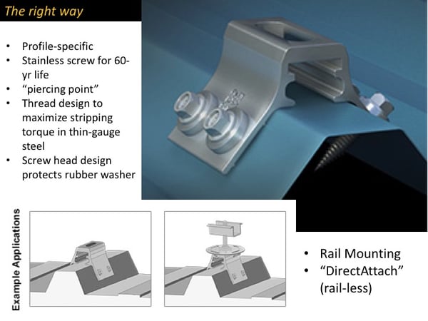 Rail-less Mounting with RibBracket™ and S-5 PV Kit - S-5!® 