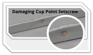 S-5!® Damaging Cup Point Setscrew