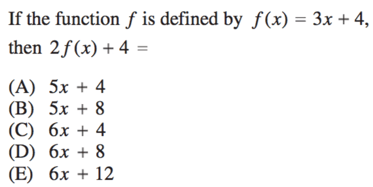 Functions on SAT Math: Linear, Quadratic, and Algebraic