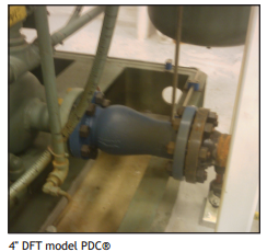4 DFT model PDC check valve in use