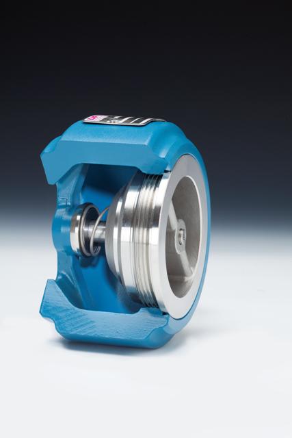 A blue WLC-h Valve with a Metal Handle A blue WLC-h Valve with a Metal Handle