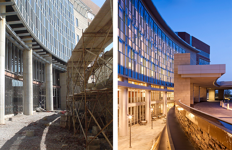 Capital Health Building Construction before and after