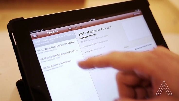 iPad User on Newforma Application