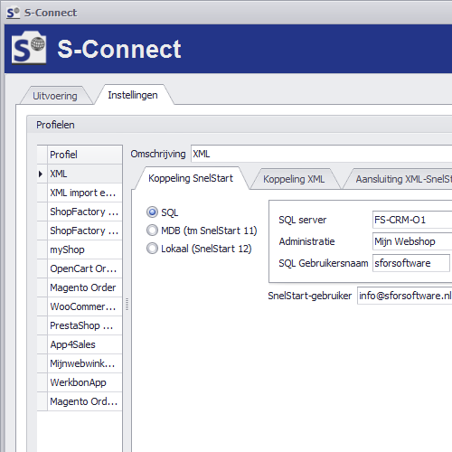 S Connect Xml Koppel Uw Xml Systeem n Snelstart