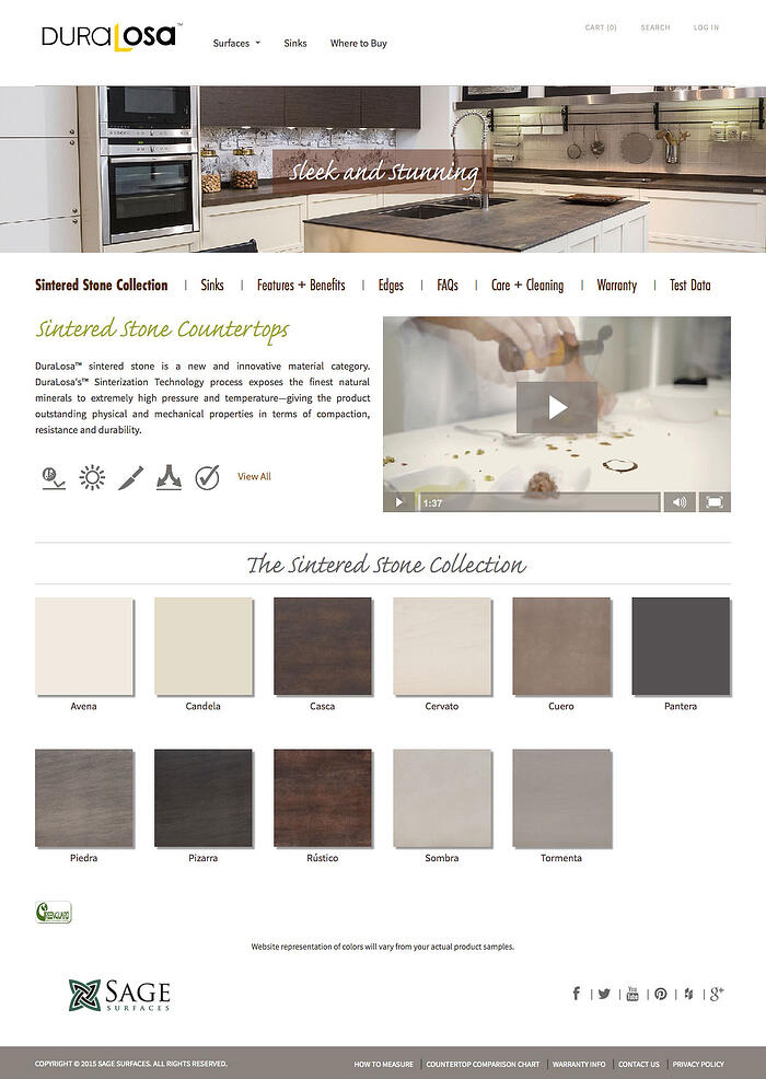 Sage Surfaces - Good Use of White Space on Websites