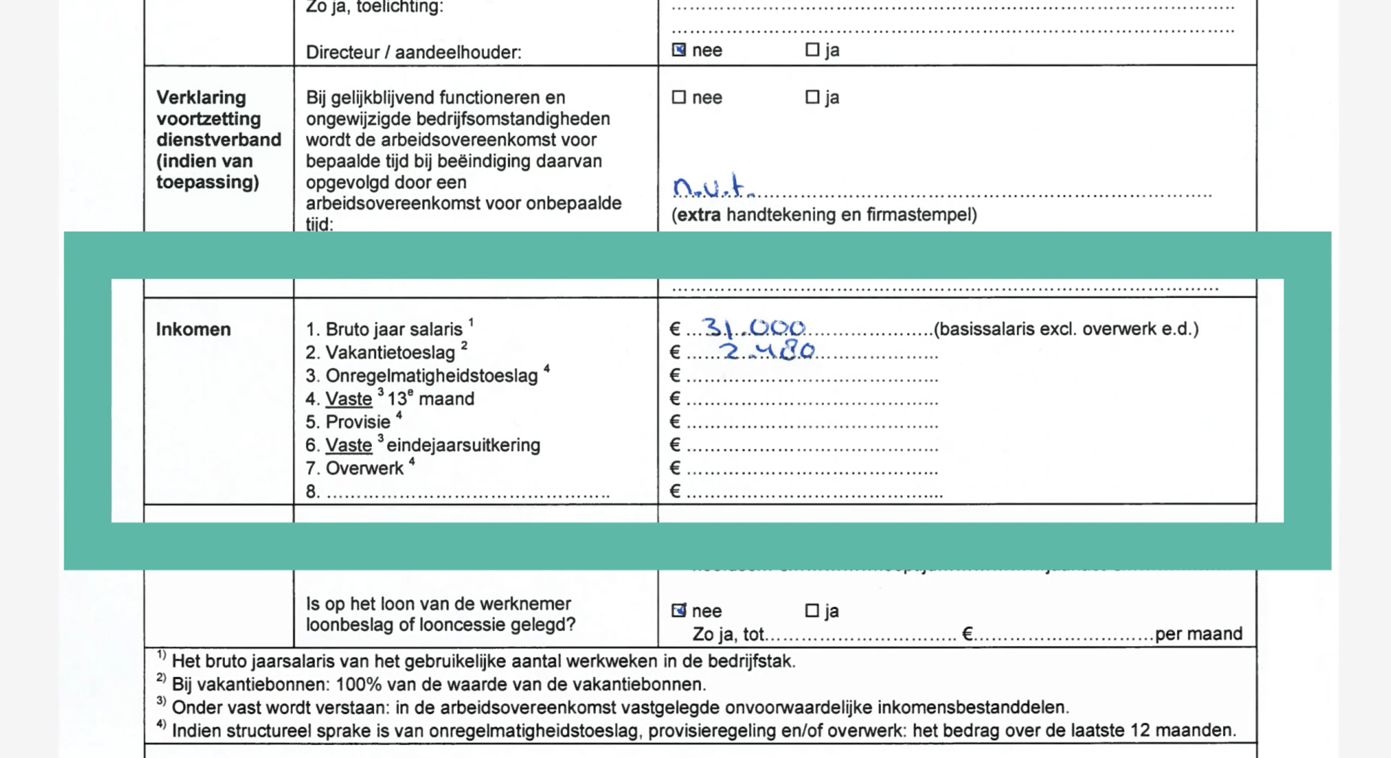 Werkgeversverklaring de top 3 aandachtspunten