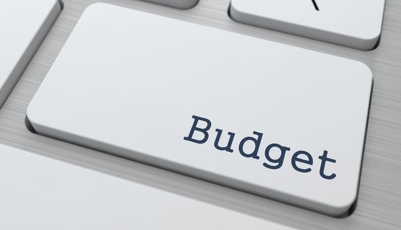 Budget - Business Concept. Button on Modern Computer Keyboard.-023710-edited