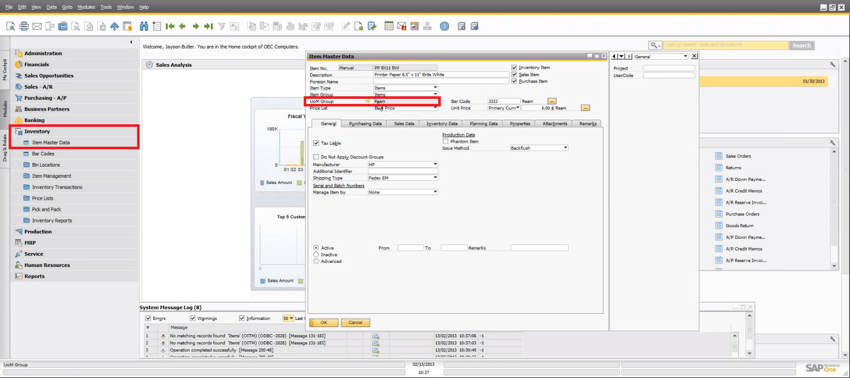 Sap business one 9.0 - hoppofe