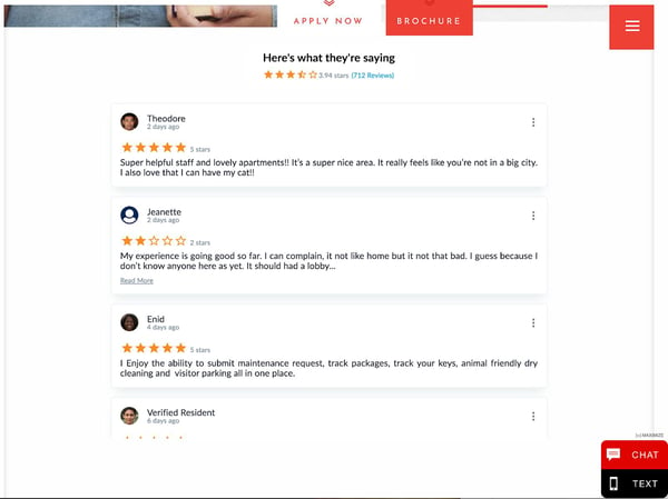 How to Integrate Resident Reviews Into Your Website to Increase Lead Conversions-5