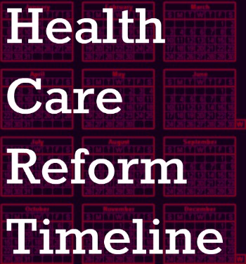 health care reform timeline for employers