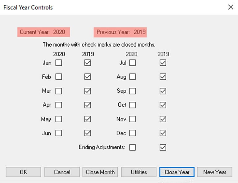 Did you open fiscal year 2021 in EBMS yet?