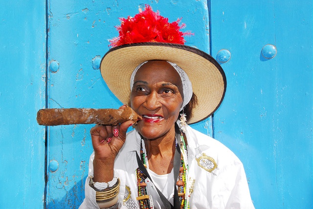 Frau in Kuba
