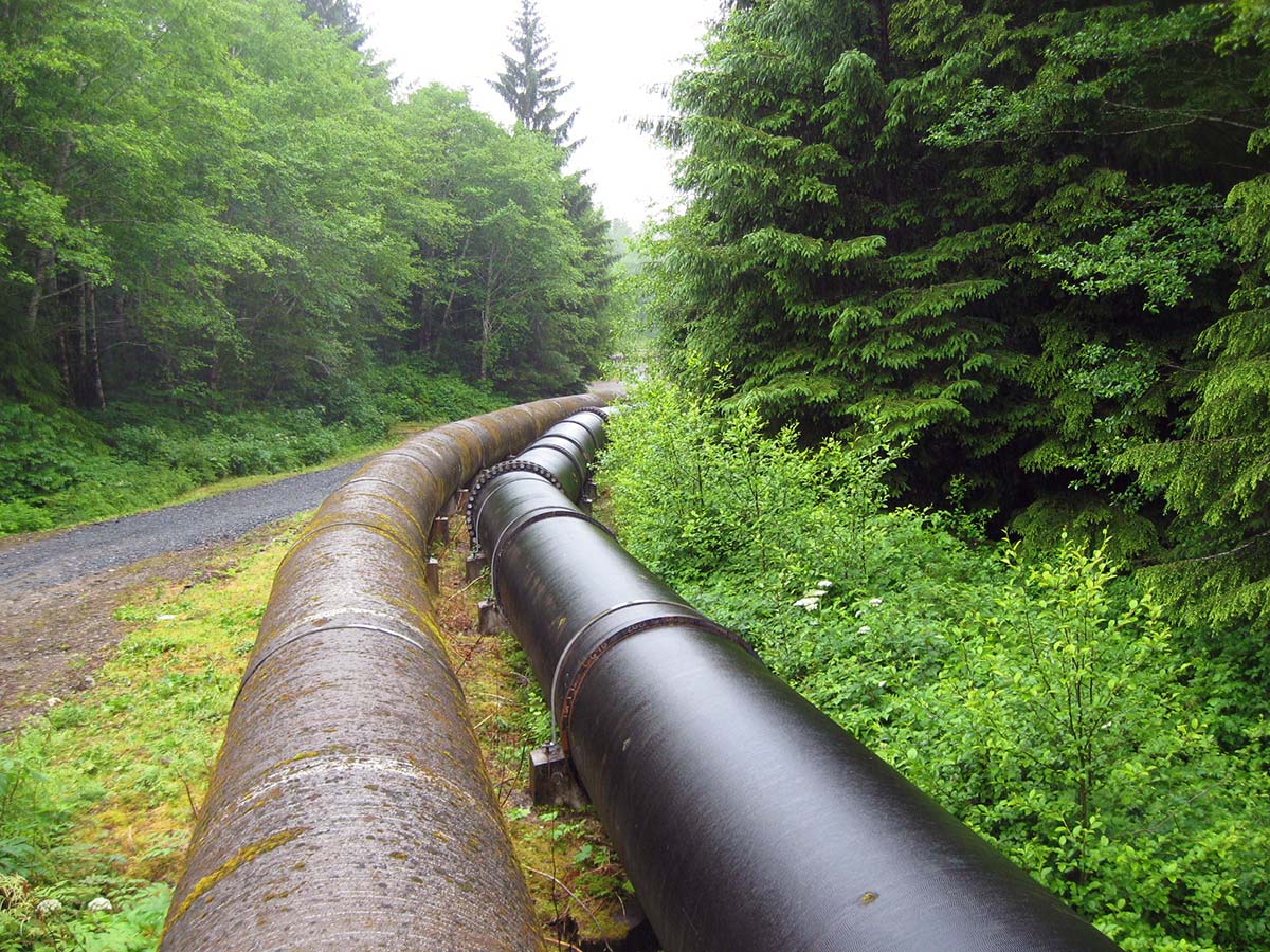Ketchikan, Alaska parallel pipeline.