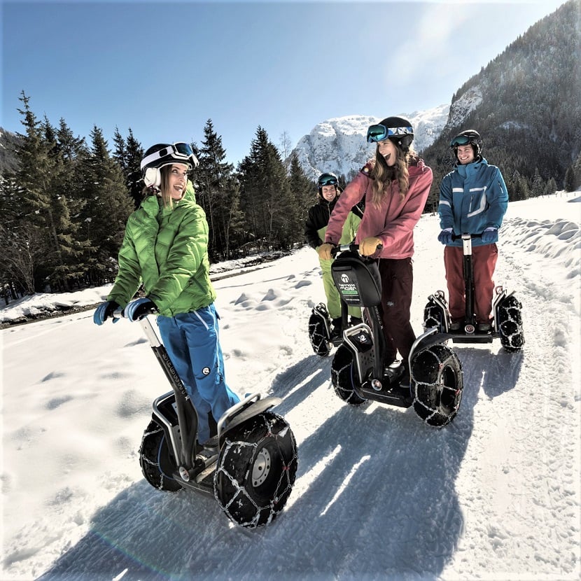 Tauernhof Aprés-Ski Event Segway winter-tour