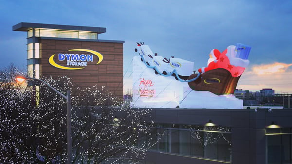 Dymon Santa and Sled Inflatable