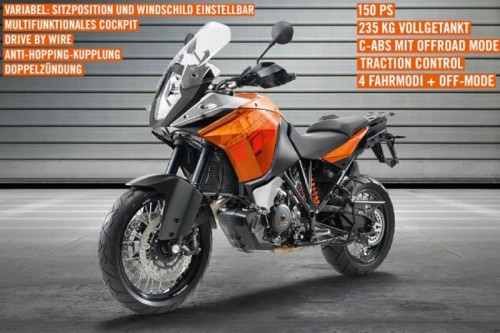 Ktm 1190 store adventure horsepower