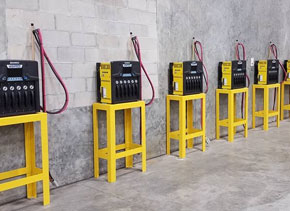 forklift charging battery industrial chargers charger case studies modular motive power georgia florida