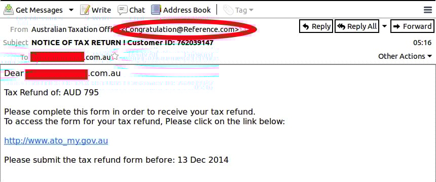 fake email