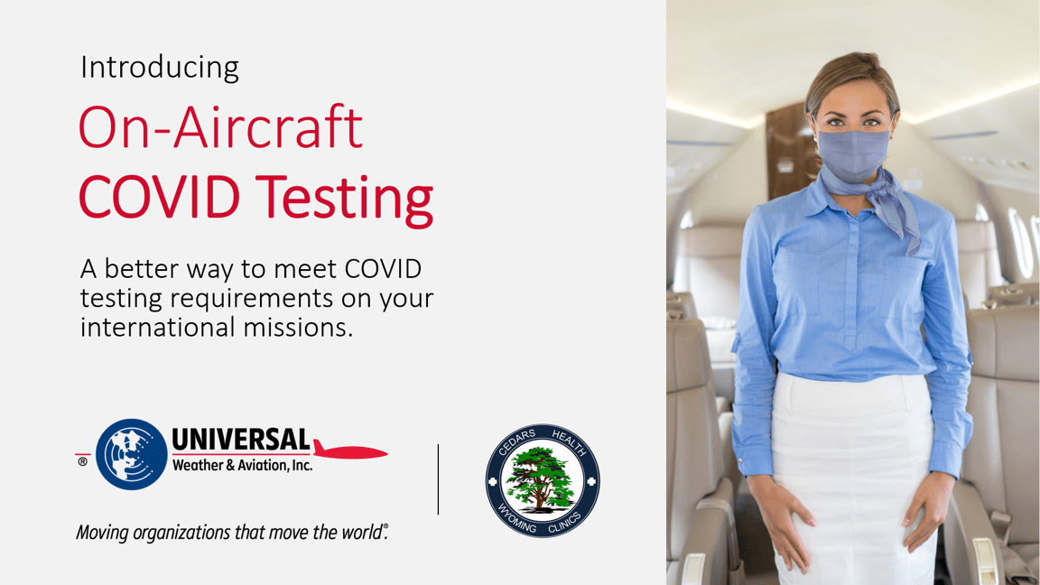 On Aircraft COVID Testing