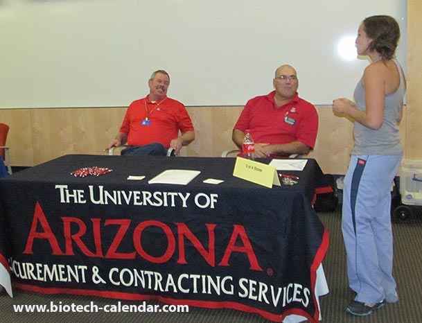 Life science researchers learn about The University of Arizona Procurement and Contracting Services.