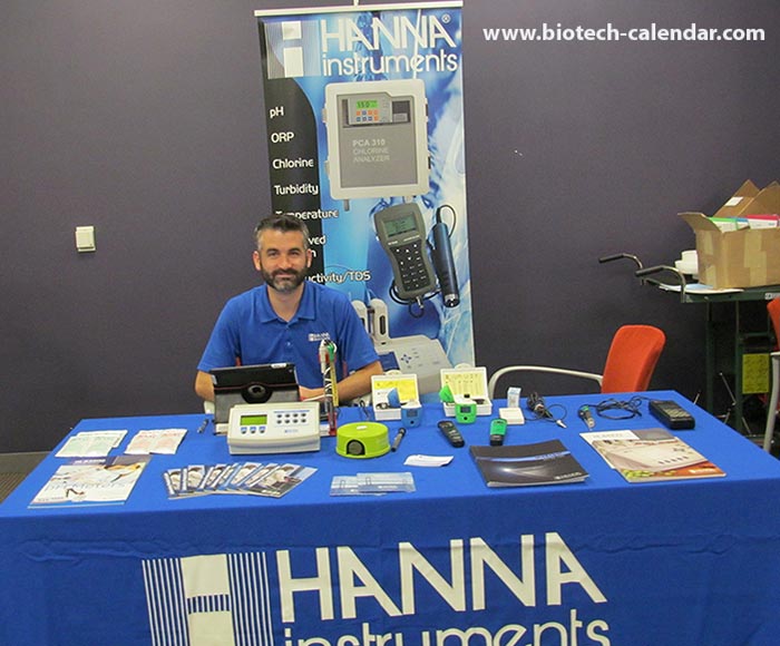 Hanna Instruments' table for the University of Arizona, Tucson Bioresearch Product Faire™.