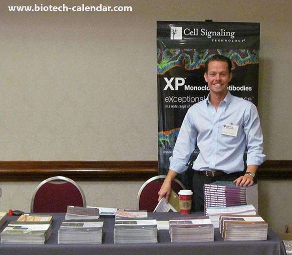Sales representative from Cell Signaling smiles for the camera!