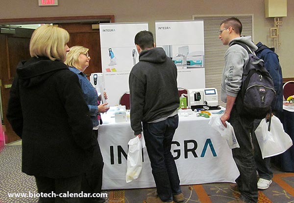 A few researchers look at Integra's booth
