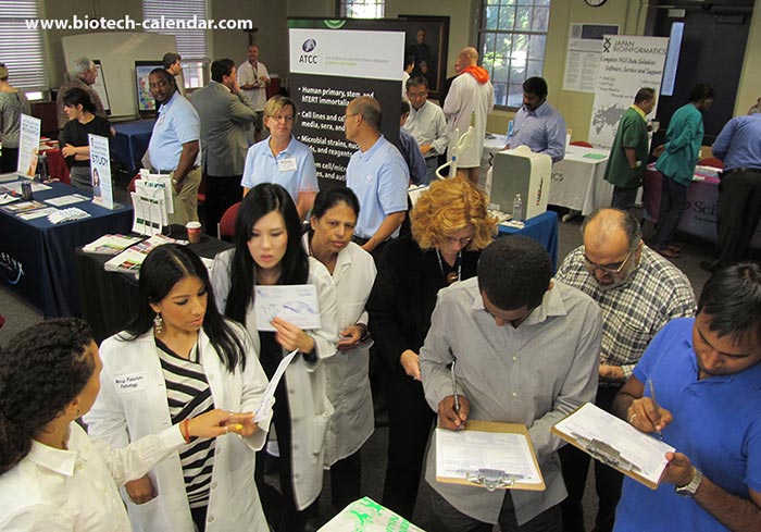 A view of Biotechnology Calendar, Inc's well attended BioResearch Product Faire™ at Georgetown University.