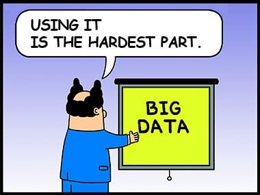 The hard part of big data is using it.