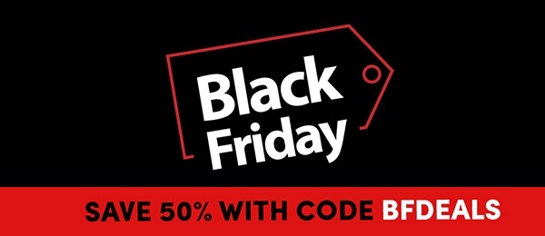 Save 50% with code BFDEALS