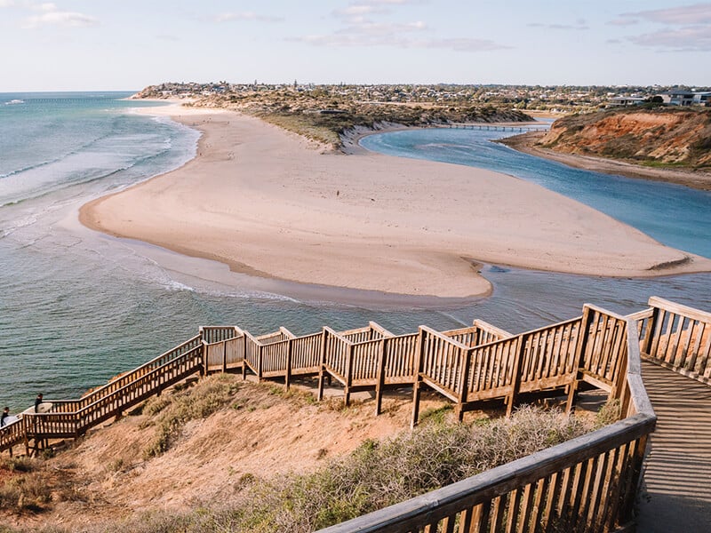 View of the beach at Port Noarlunga South, Adelaide