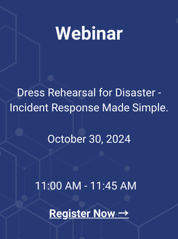 Webinar - Dress Rehearsal for Disaster