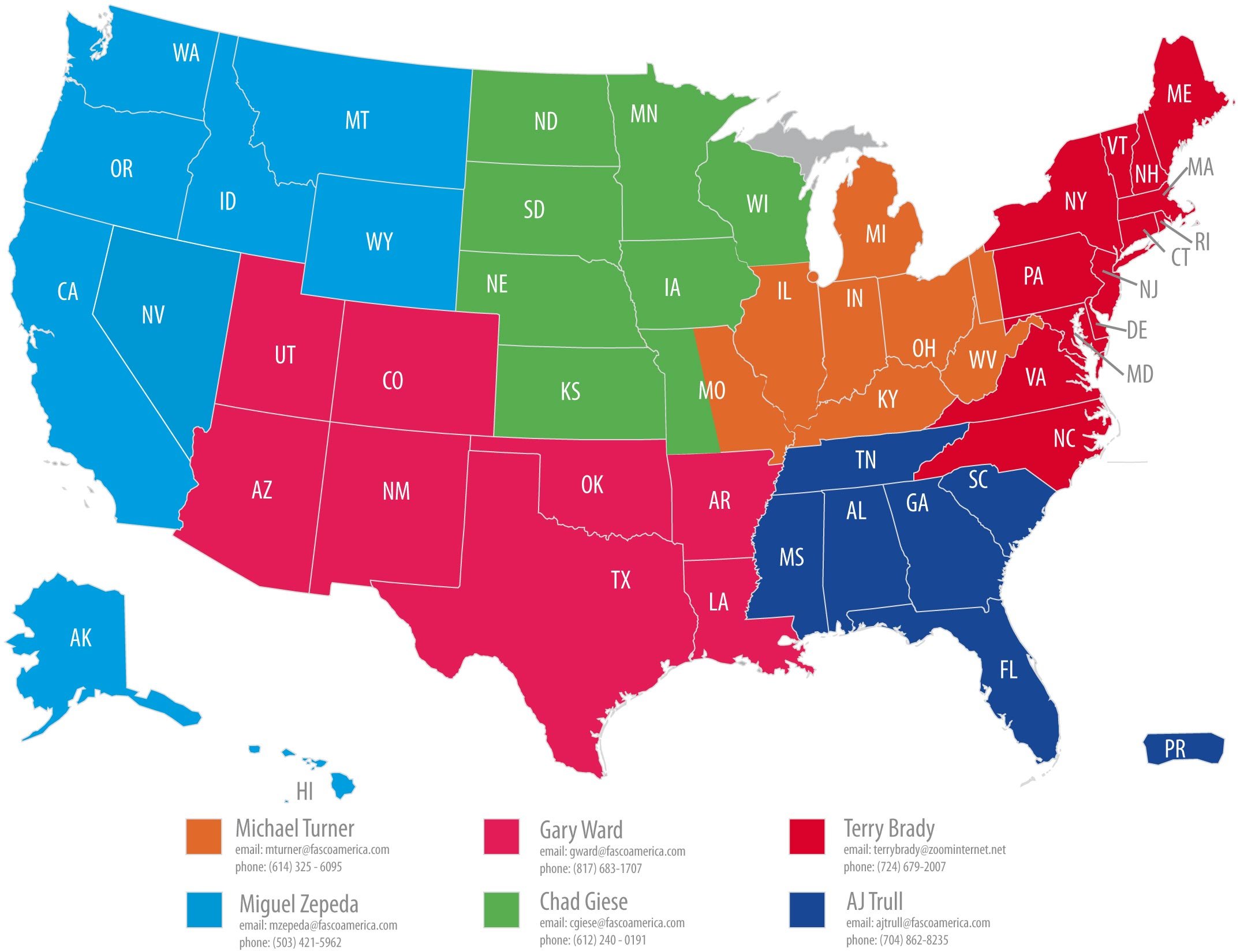 fasco america: improved territory alignment and new territory