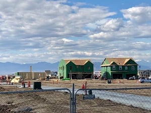 First vertical construction of homes in North End