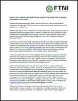 FTNI - Parks and Sons - Remote Deposit Capture Press Release