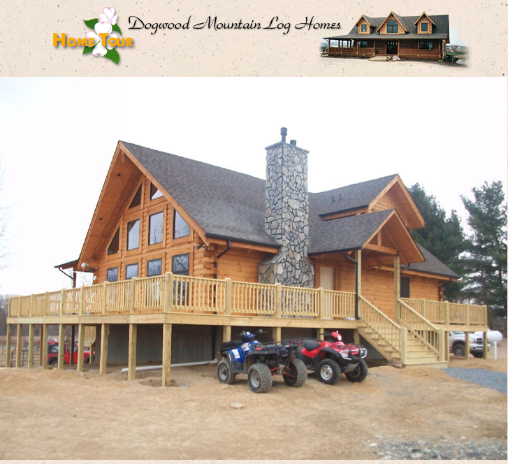 Lakefront Custom Cabin Dogwood Log Homes