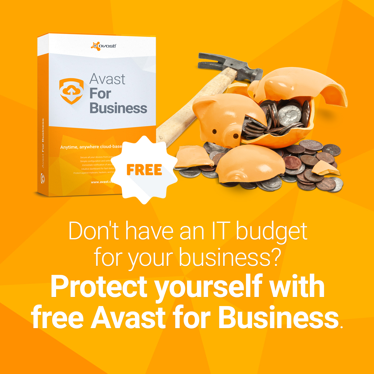 O Avast para Empresas protege gratuitamente as pequenas e médias empresas