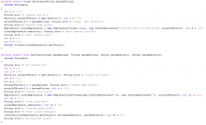 Decompiled Java source code exploiting the CVE-2012-4681 vulnerability