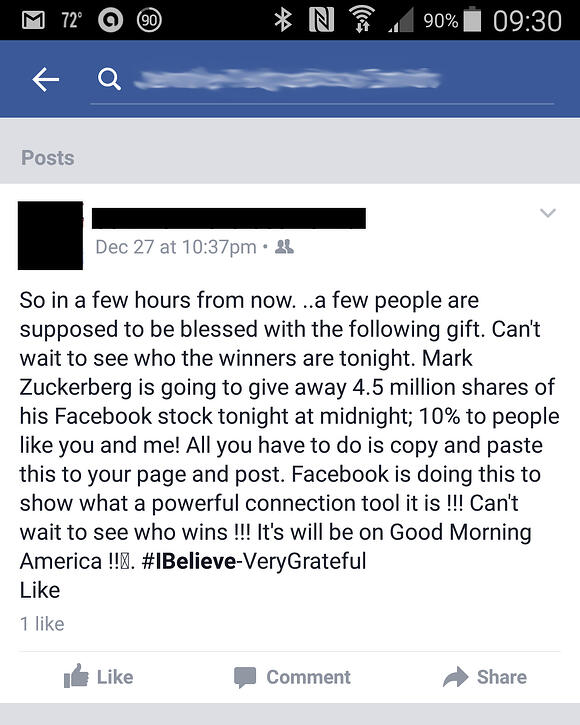 Fraude no feed de notícias do Facebook