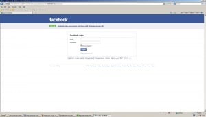 Fake Facebook login pages spreading by Facebook applications